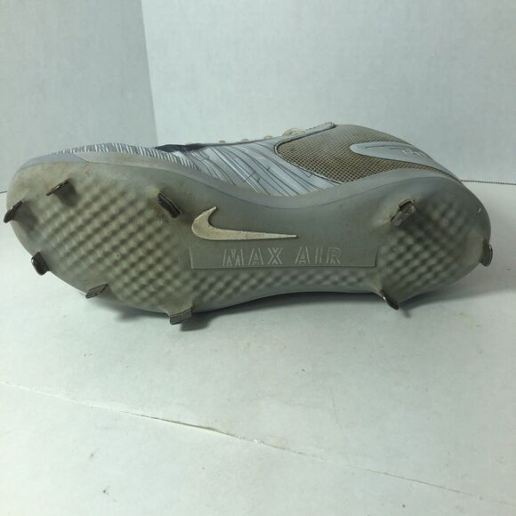 Nike Cleats Baseball Men's Size 12 Mike Trout Max Air Gray White Metal READ B4 - Picture 8 of 16